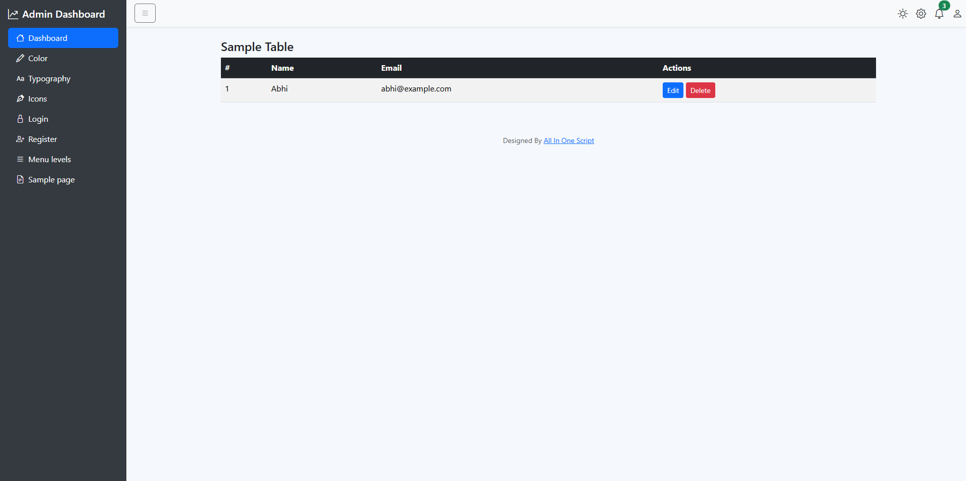 Admin Dashboard Template thumbnail